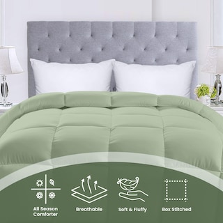 Foto 3 | Ropa De Cama Edreforter Utopia, Tamaño King, Para Todas Las Estaciones, Color Verde Salvia - Venta Internacional.
