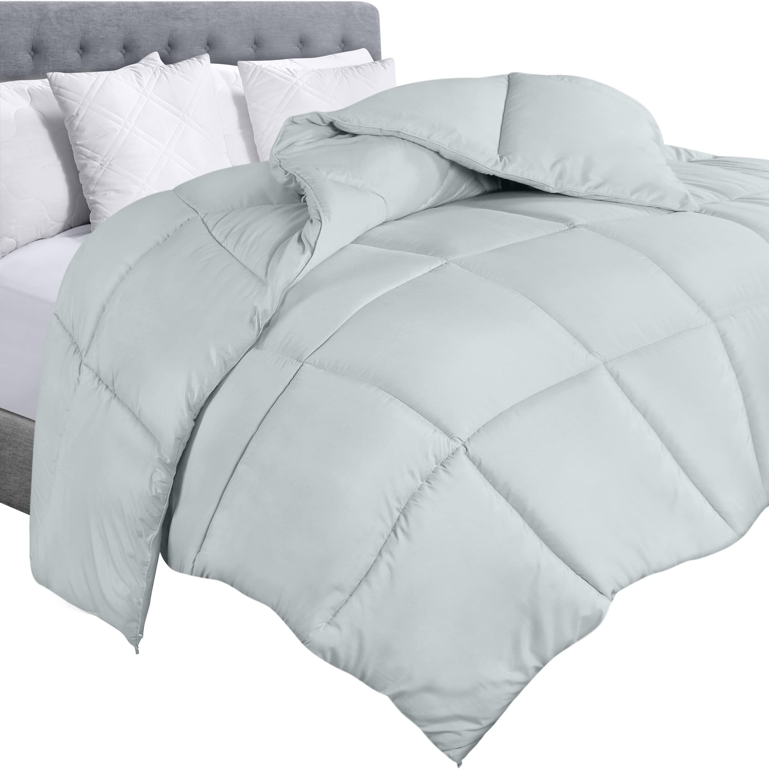 Foto 2 pulgar | Edredón Con Relleno De Edredón Utopia Bedding Queen, Color Gris Claro - Venta Internacional.