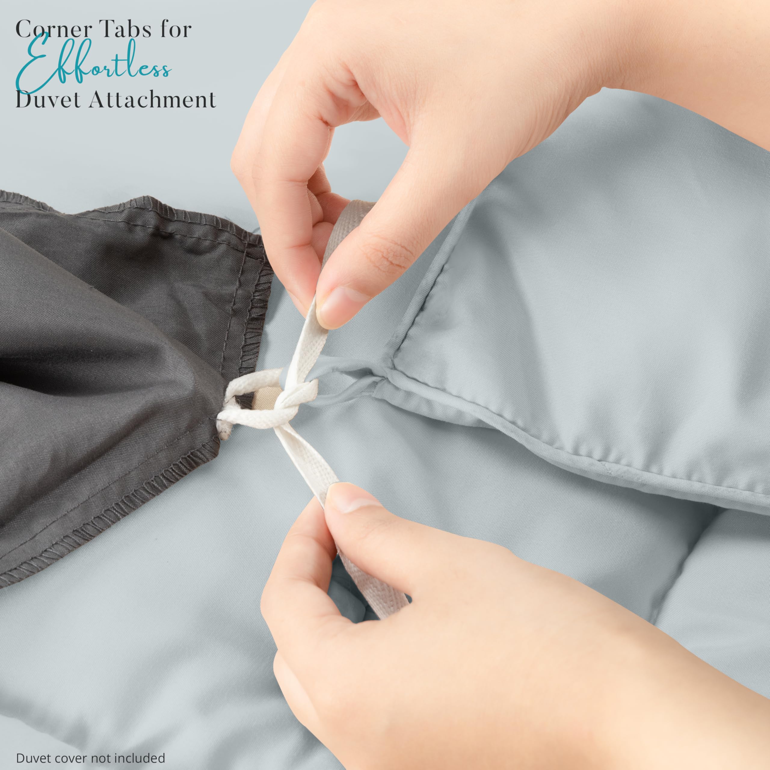 Foto 5 | Edredón Con Relleno De Edredón Utopia Bedding Queen, Color Gris Claro - Venta Internacional.