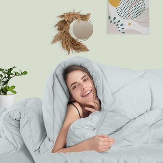 Foto 6 | Edredón Con Relleno De Edredón Utopia Bedding Queen, Color Gris Claro - Venta Internacional.
