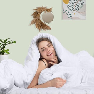Foto 6 | Edredón Con Relleno De Edredón Utopia, Tamaño Completo, Color Blanco - Venta Internacional.