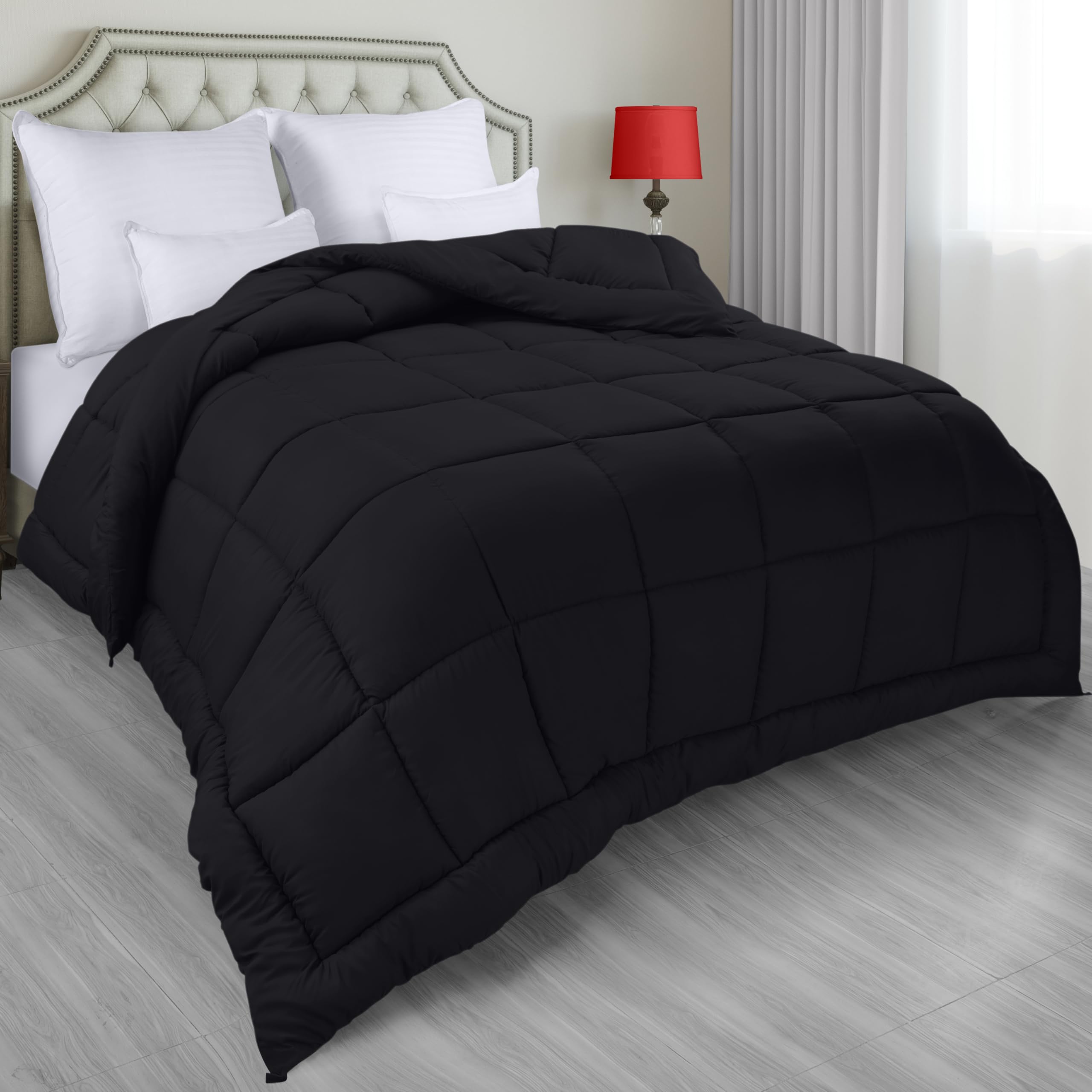 Foto 2 pulgar | Ropa De Cama Edredon Utopia Para Todas Las Estaciones, Plumón Alt King, Color Negro - Venta Internacional.