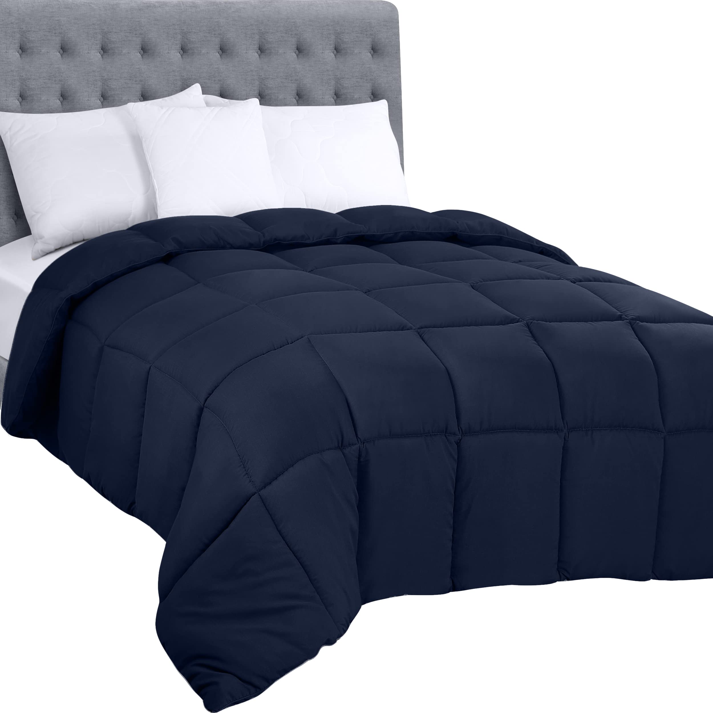 Foto 2 pulgar | Ropa De Cama Comforter Utopia, Tamaño Queen, Para Todas Las Estaciones, Azul Marino, Paquete De 4 - Venta Internacional