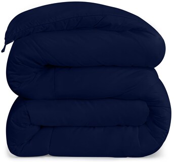 Foto 7 | Ropa De Cama Comforter Utopia, Tamaño Queen, Para Todas Las Estaciones, Azul Marino, Paquete De 4 - Venta Internacional
