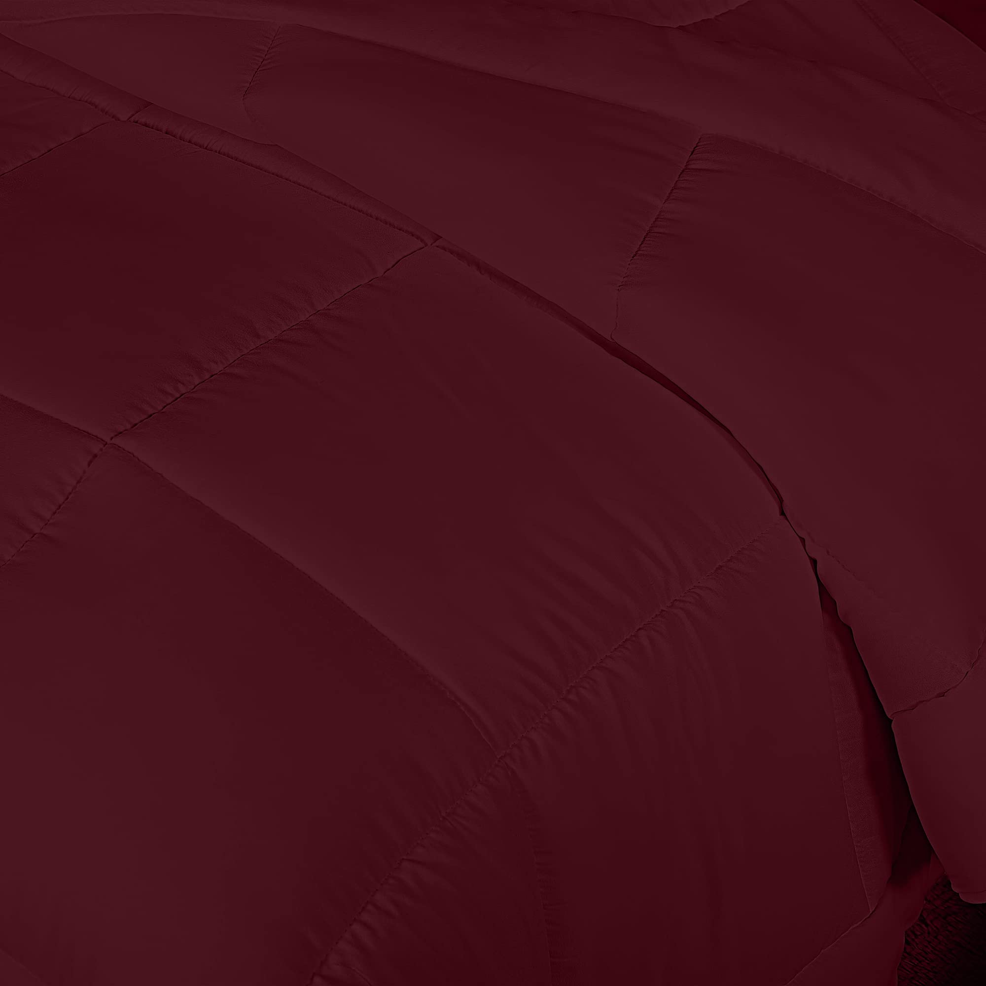 Foto 6 pulgar | Ropa De Cama Edredon Utopia Para Todas Las Estaciones, Plumón Alt King, Color Burdeos - Venta Internacional.