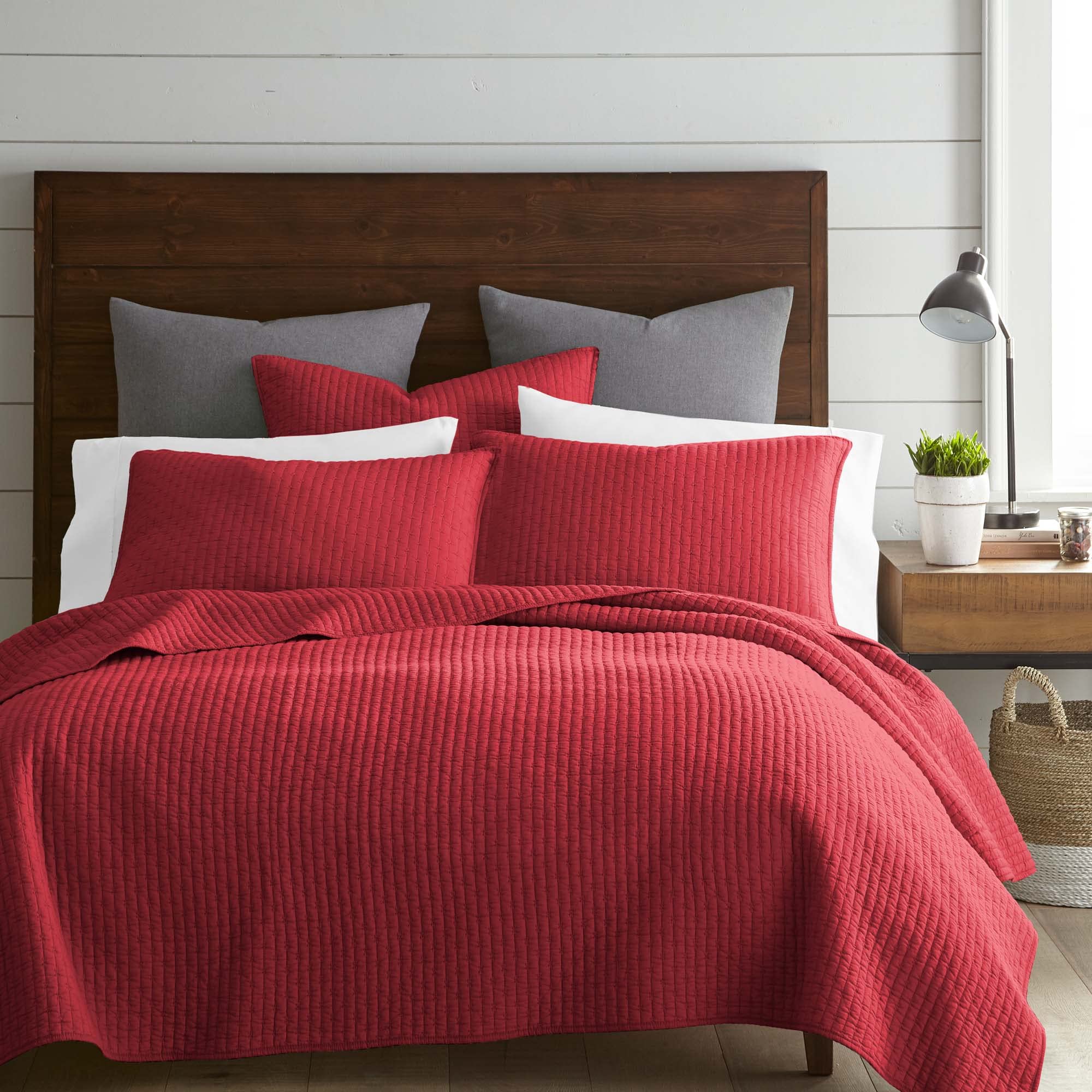 Foto 1 | Edredón Levtex Home Cross Stitch Rojo King - Venta Internacional