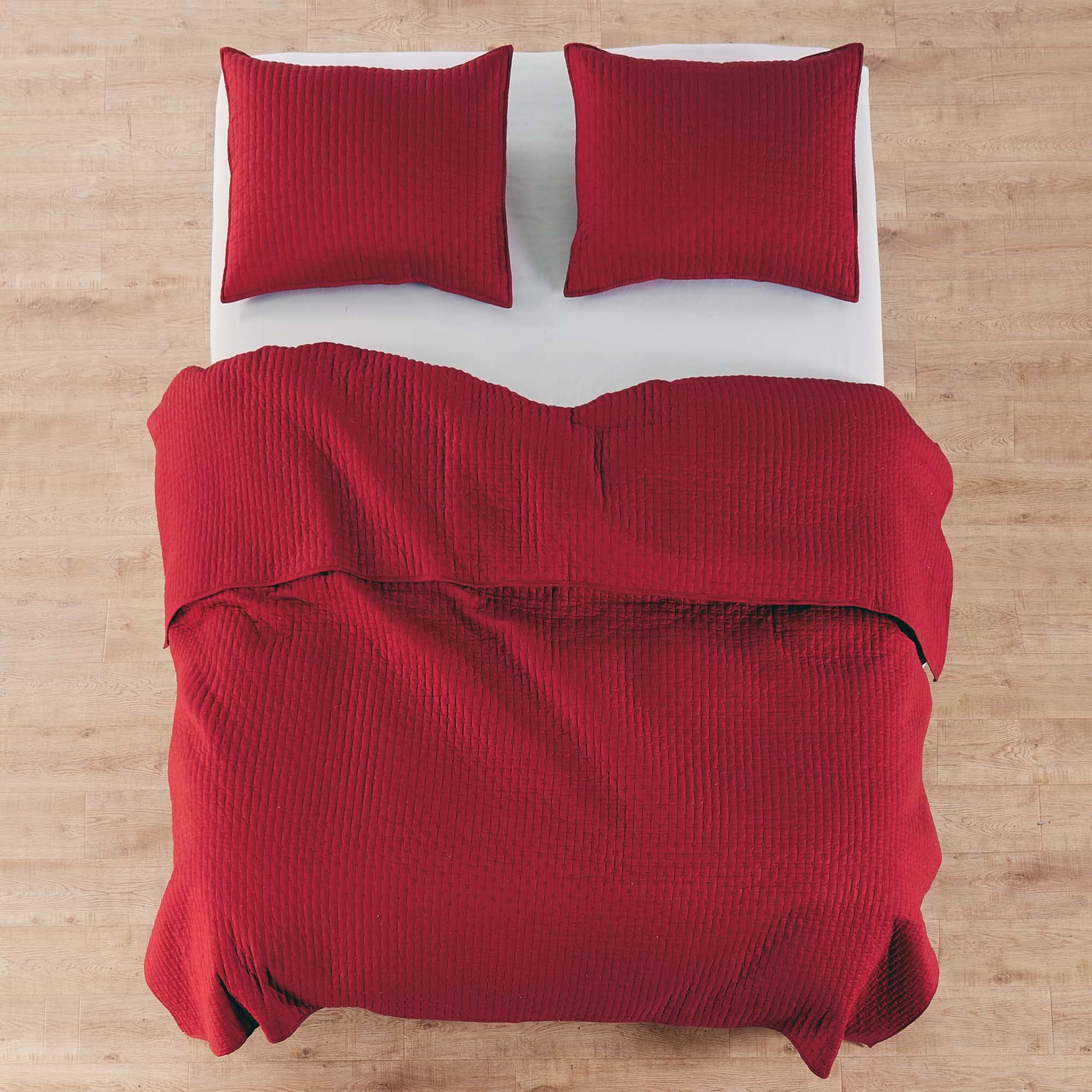 Foto 5 pulgar | Edredón Levtex Home Cross Stitch Rojo King - Venta Internacional