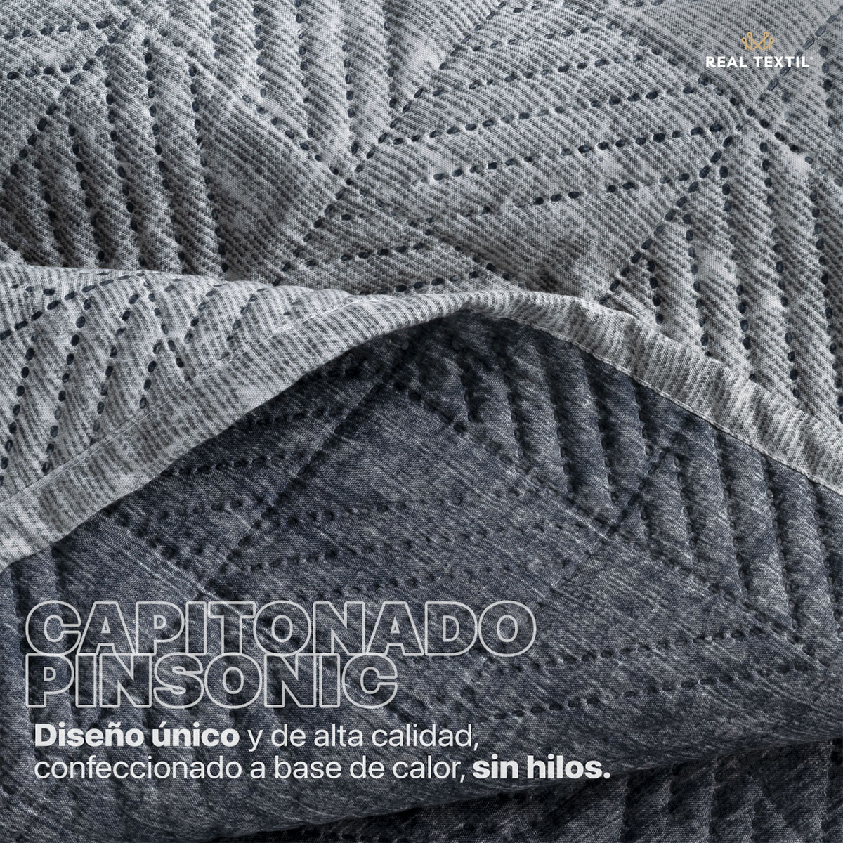 Foto 6 | Edredón Ligero Queen Size Con Fundas De Almohada Real Textil Pinsonic Doble Vista Giza