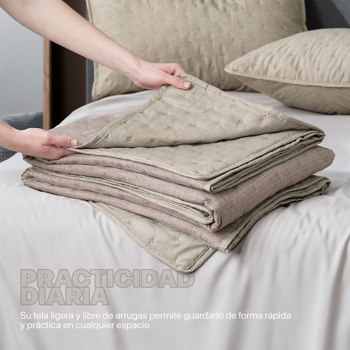 Foto 7 | Edredón Ligero King Size Con Fundas De Almohada Real Textil Pinsonic Doble Vista Elionora