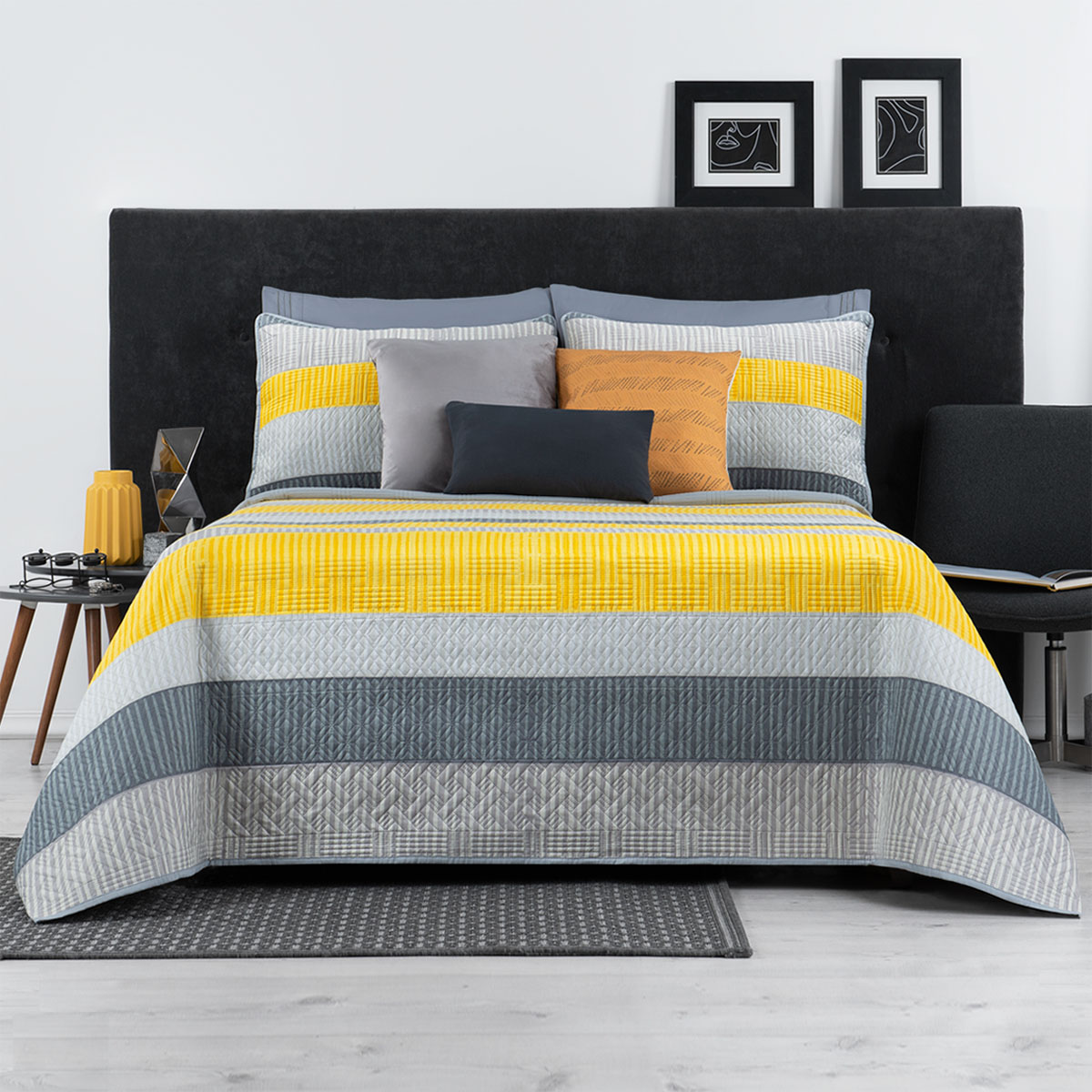 Foto 1 | Edredón Ligero King Size Con Fundas De Almohada Real Textil Pinsonic Doble Vista Fenicio