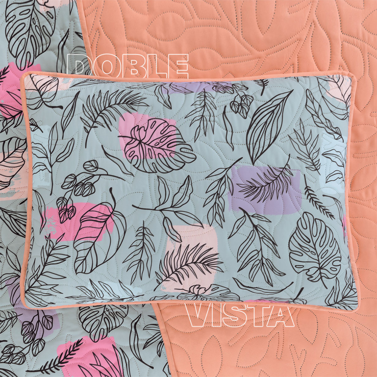 Foto 5 | Edredón Ligero Individual Con Funda De Almohada Real Textil Pinsonic Doble Vista Jaspe