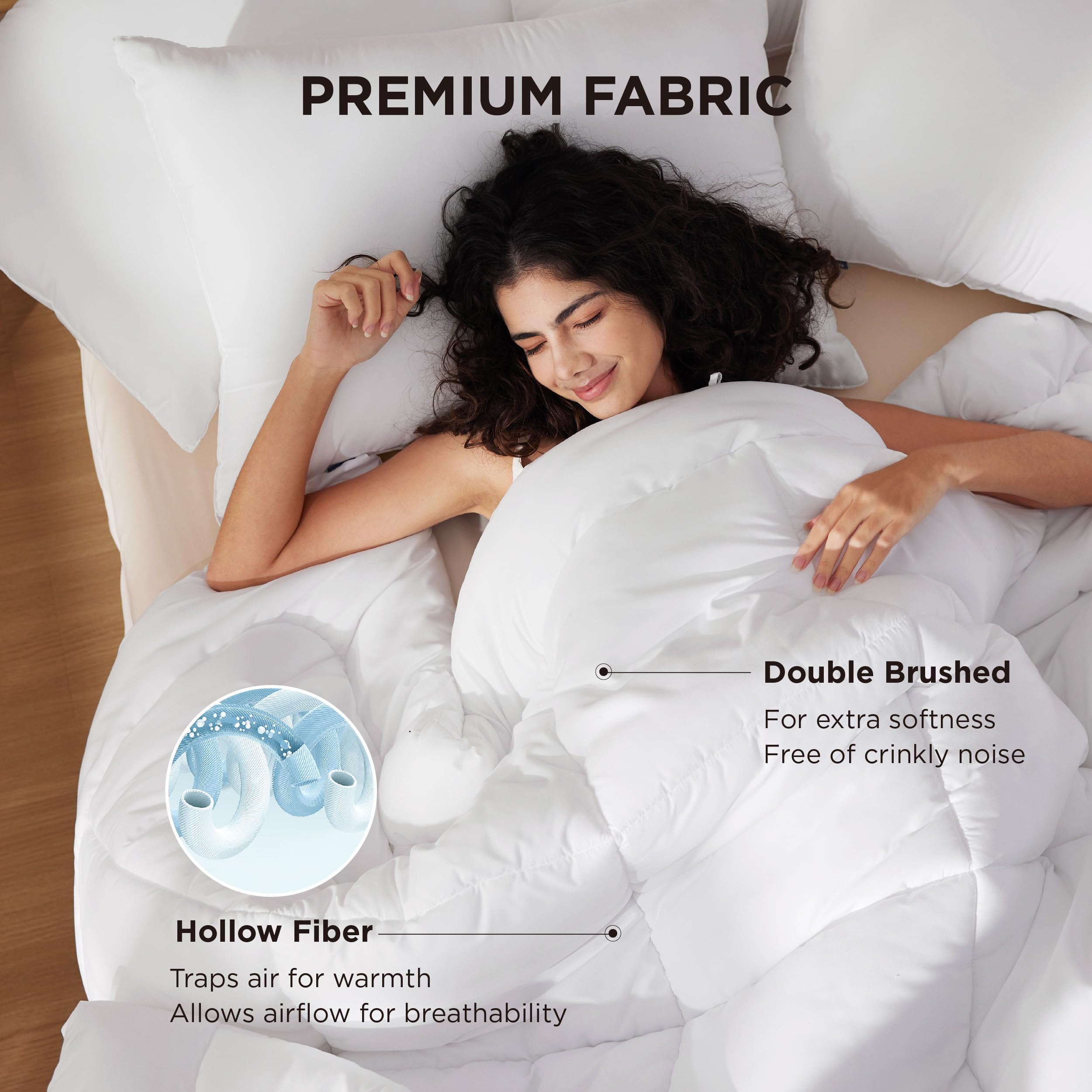 Foto 4 pulgar | Edredón Con Relleno De Edredón, Cama Alaskan King, Color Blanco, Para Todas Las Estaciones - Venta Internacional.