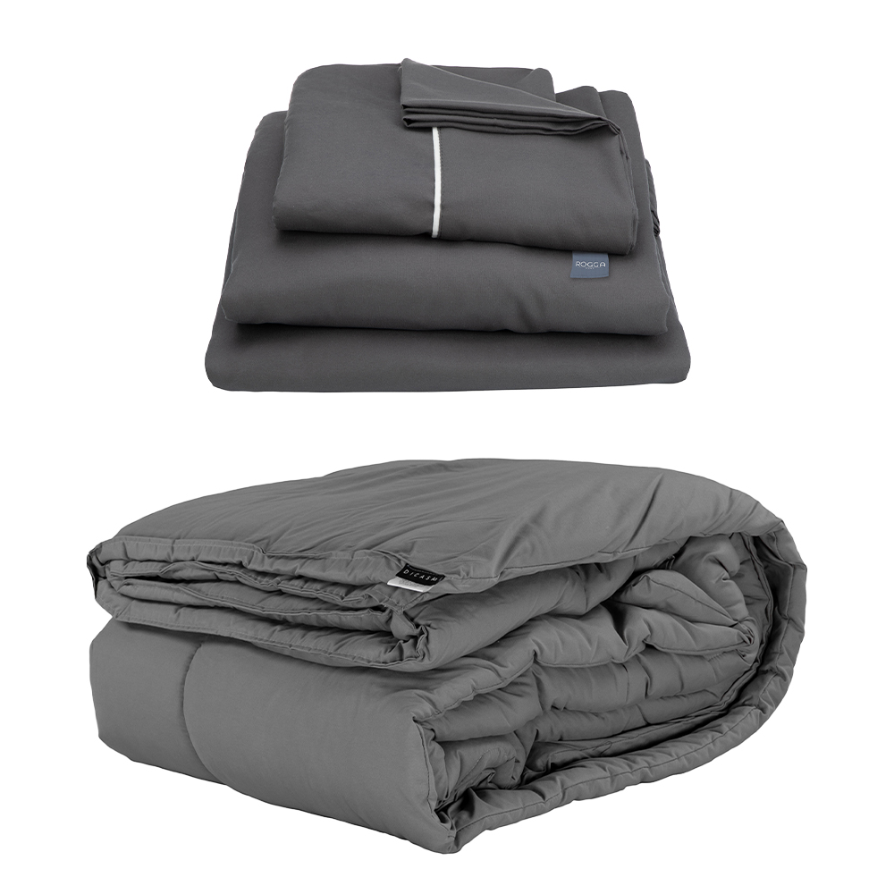 Edredón Dicasa Homy Gris Oxford King Size + Sabanas Royal