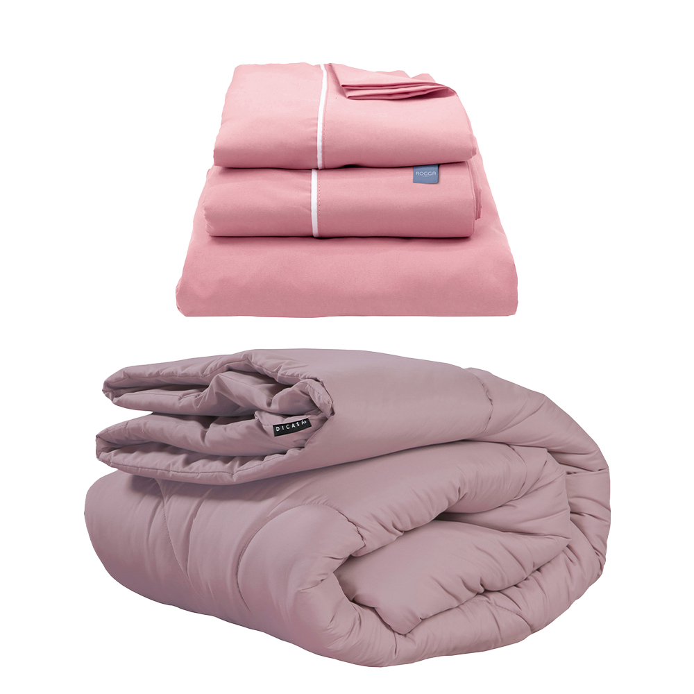Edredón Dicasa Homy Lila Individual + Sabanas Royal