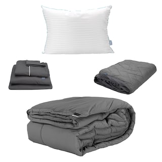 Foto 1 | Edredón Dicasa Homy Gris Oxford Individual + Sabanas Royal + Protector Lux + Almohada Royal