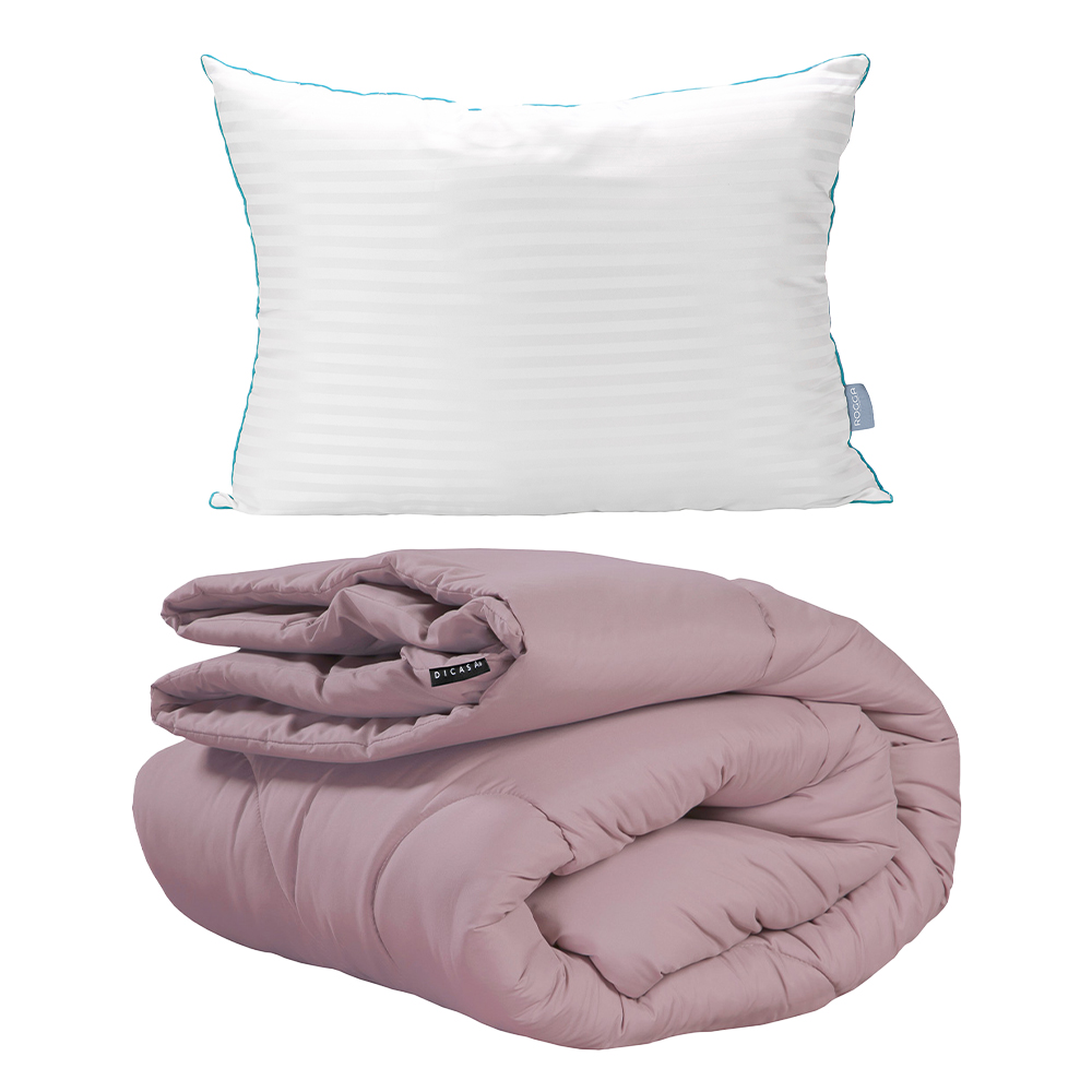 Edredón Dicasa Homy Lila Individual + Almohada Royal