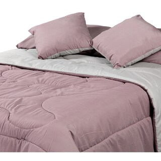 Foto 2 | Set De Edredon Doble Vista Dicasa Couzy Lila-gris | Platino Queen Size + Sabanas Softy