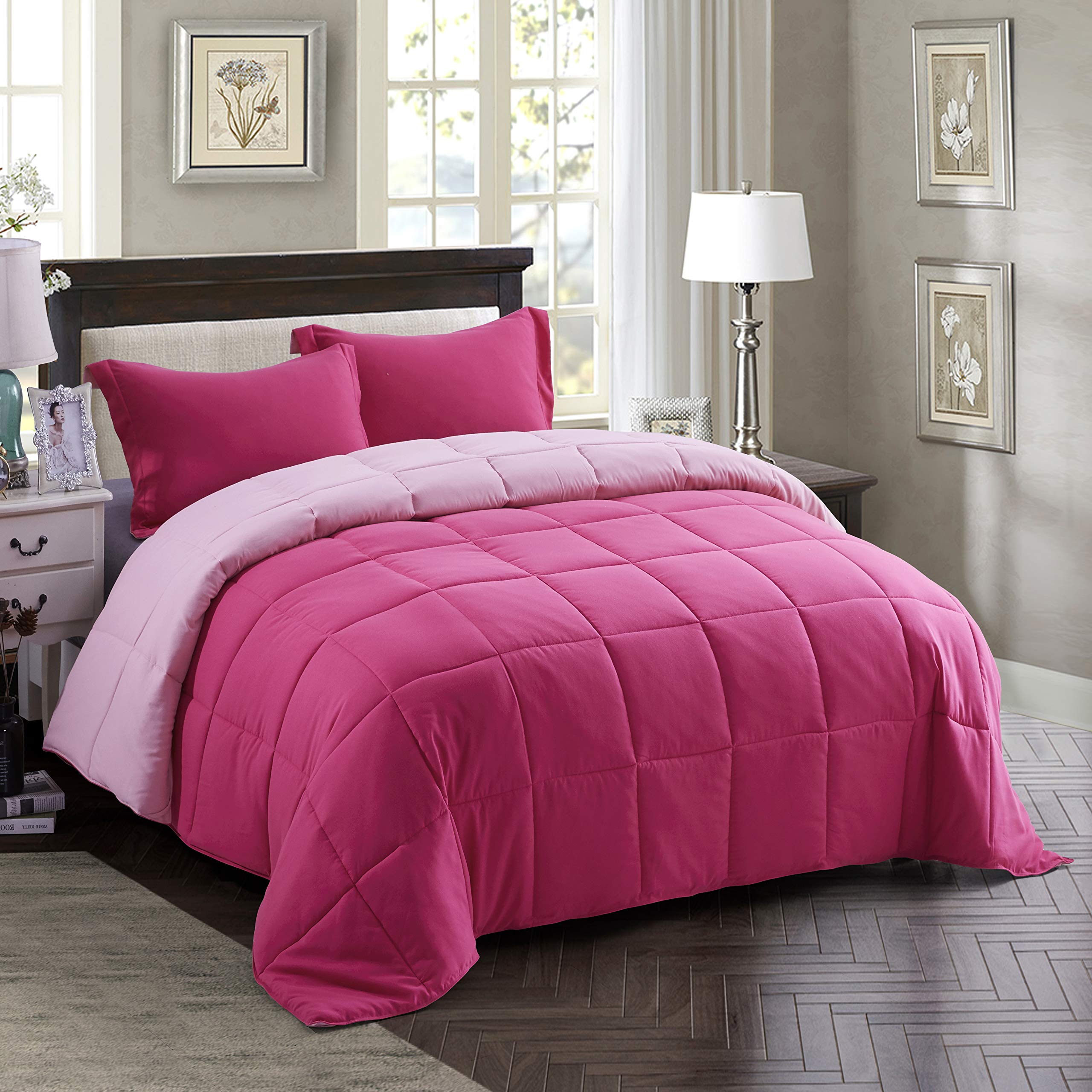 Foto 1 | Edredón Queen Size Hig Rosa - Venta Internacional