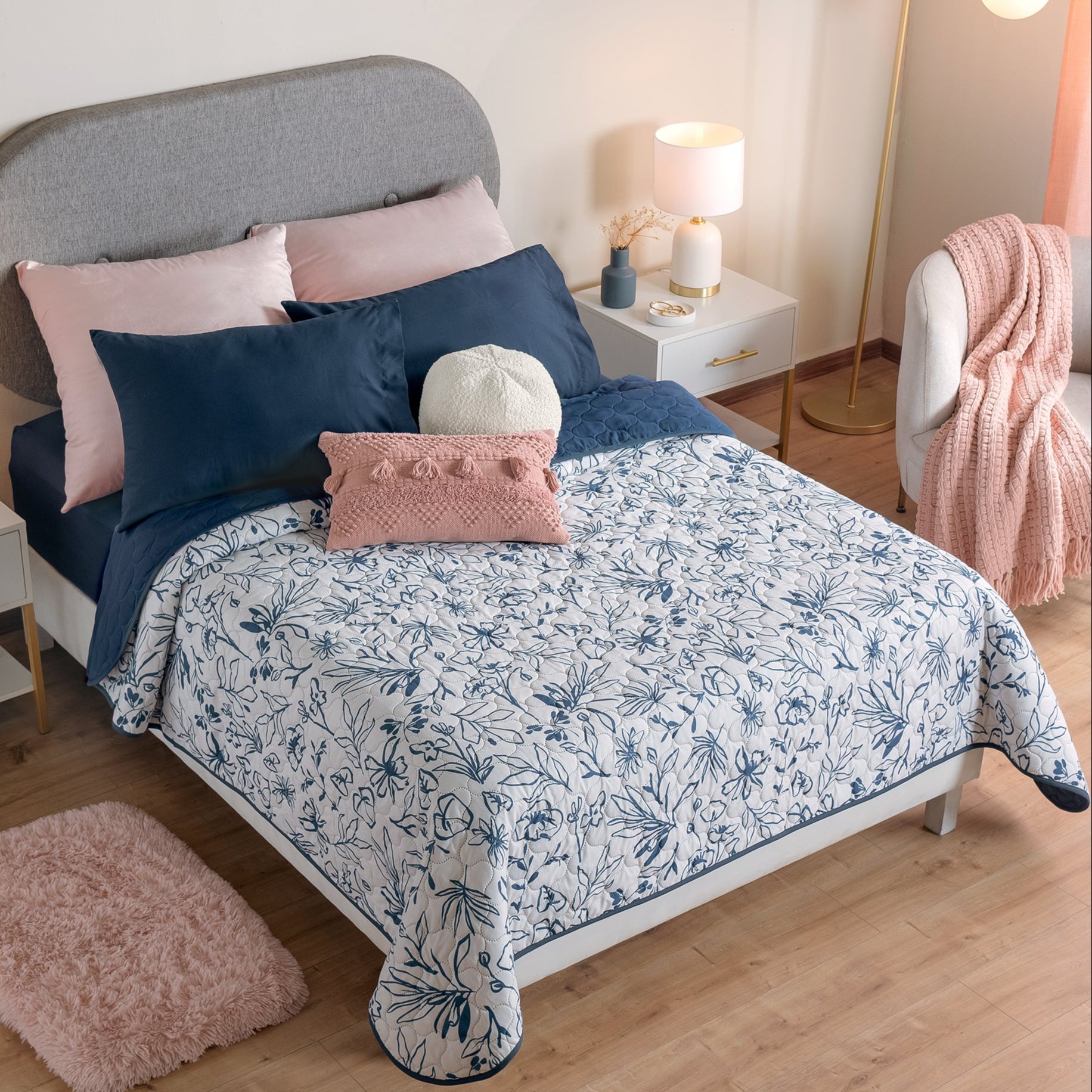 Foto 1 | Edredón King Size Vianney Botanic Estampado