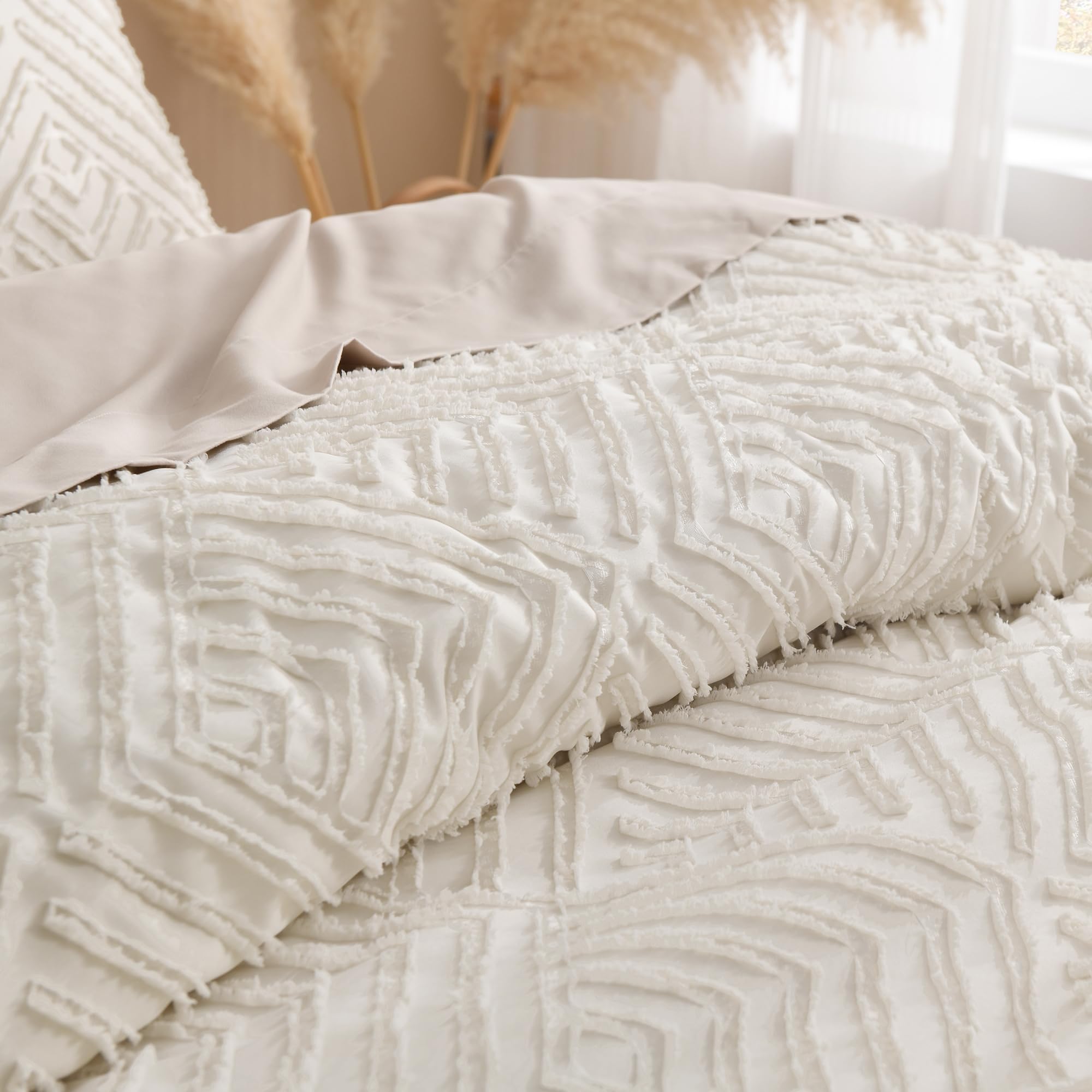 Foto 6 pulgar | Edredón Queen Size con Fundas de Almohada Andency Beige 3 Piezas - Venta Internacional