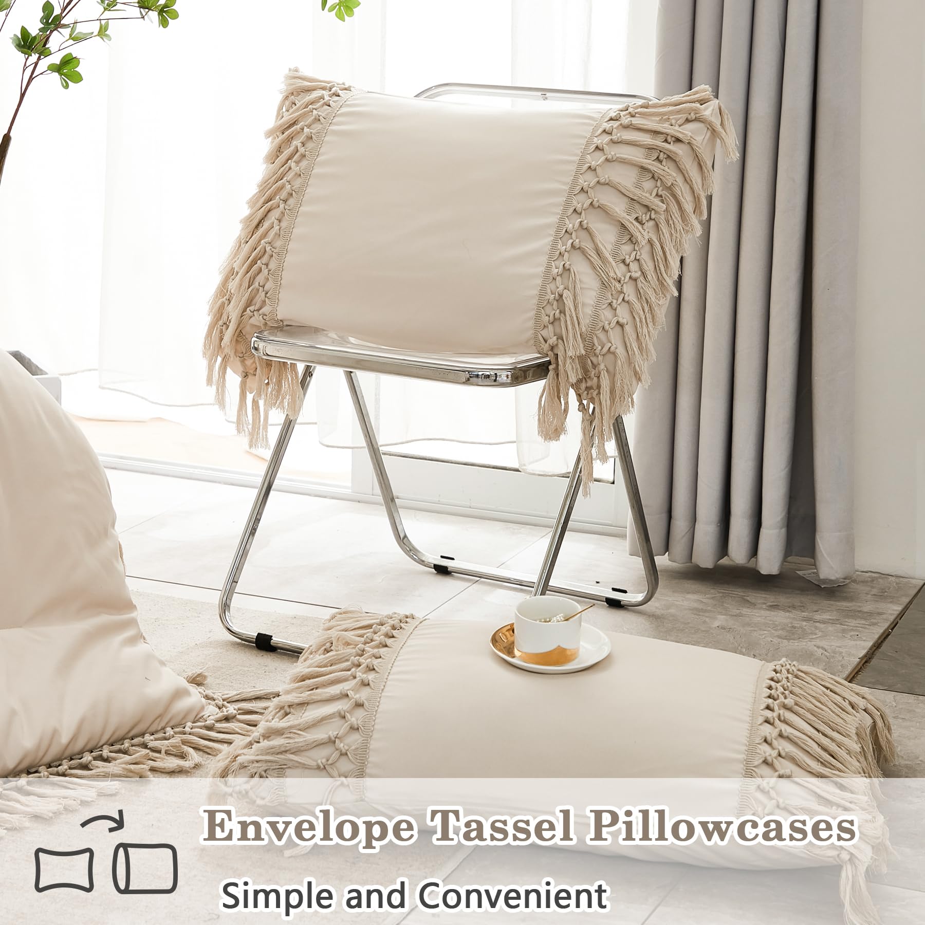 Foto 5 pulgar | Edredón King Size con Fundas de Almohada Andency Beige 3 Piezas - Venta Internacional