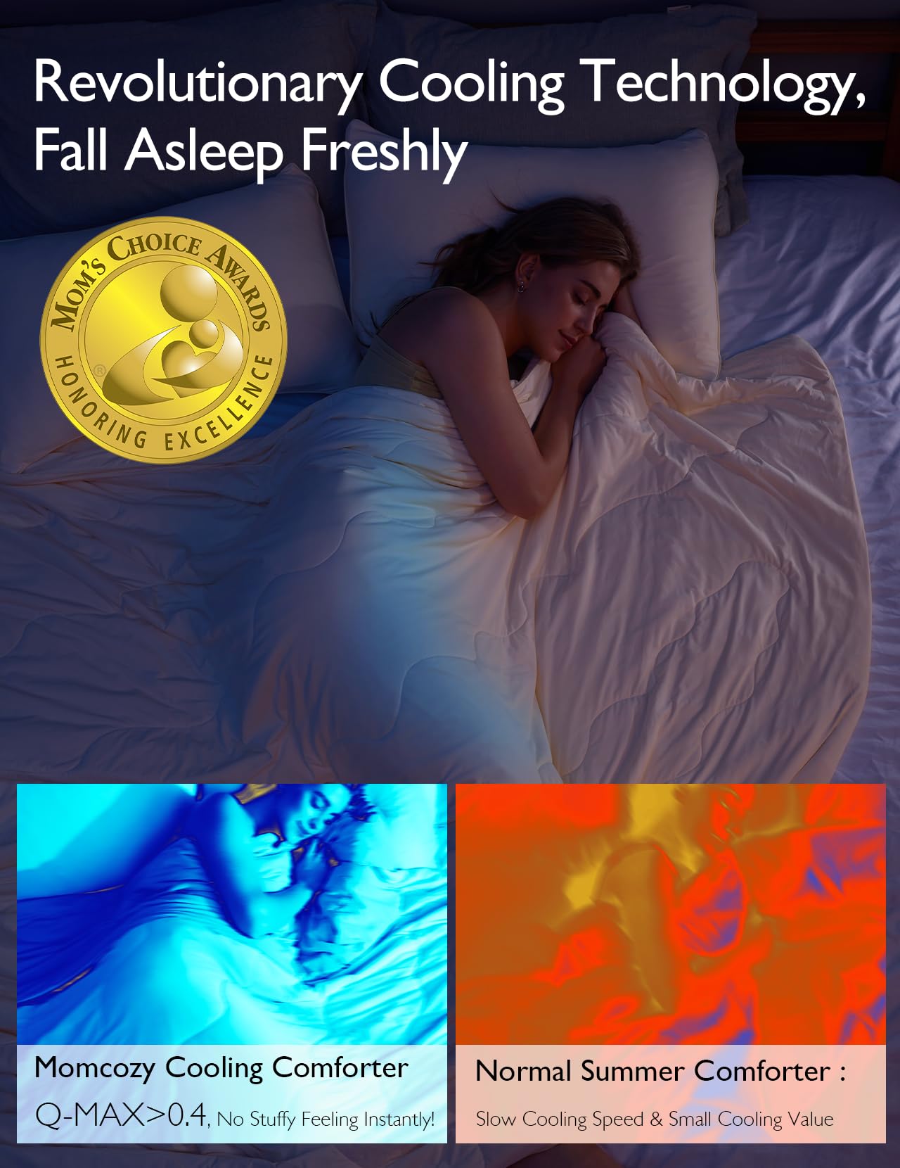 Foto 2 | Edredón Refrescante Momcozy Life Coolmurm Full/queen 90 X 90 Pulgadas - Venta Internacional.