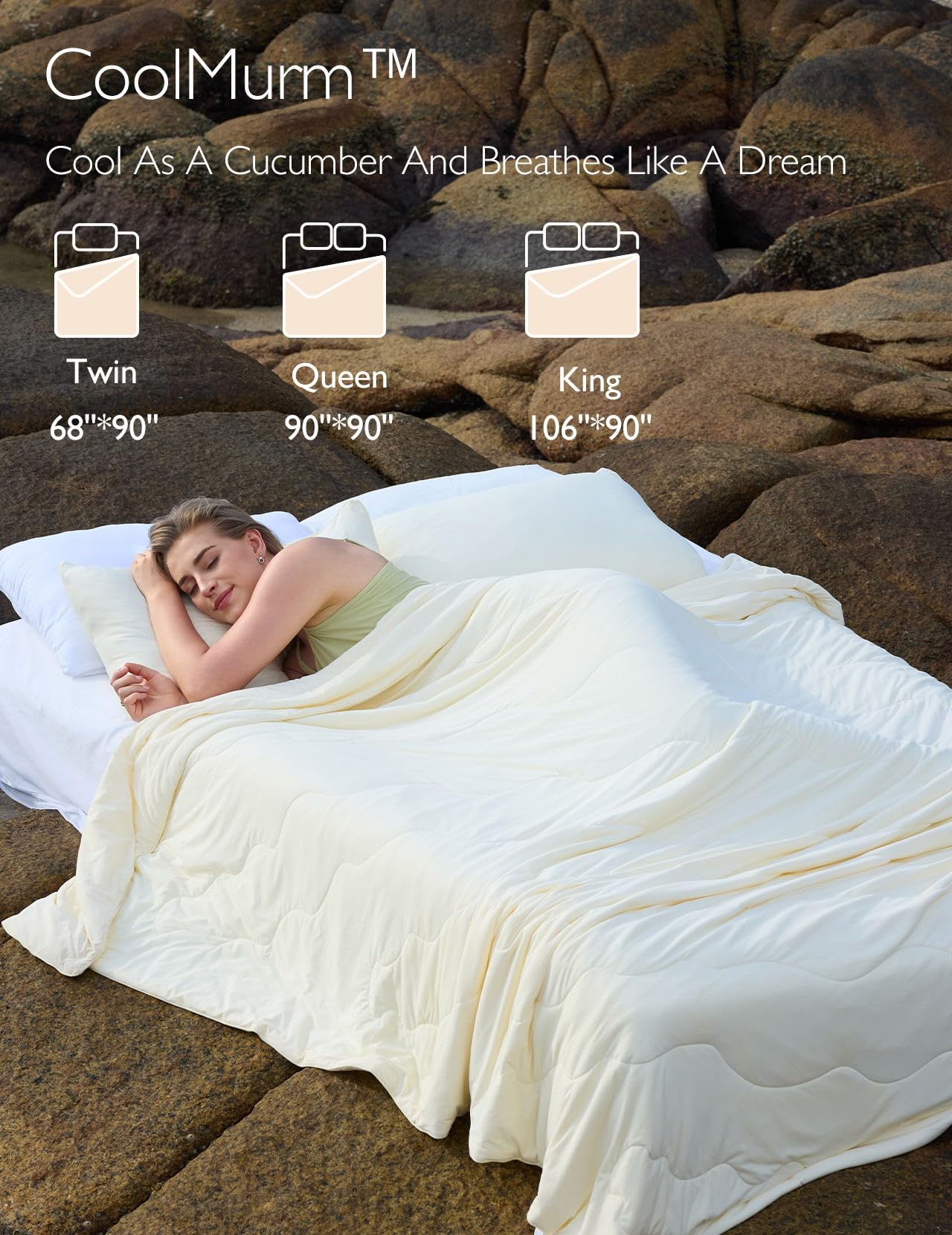 Foto 6 | Edredón Refrescante Momcozy Life Coolmurm Full/queen 90 X 90 Pulgadas - Venta Internacional.