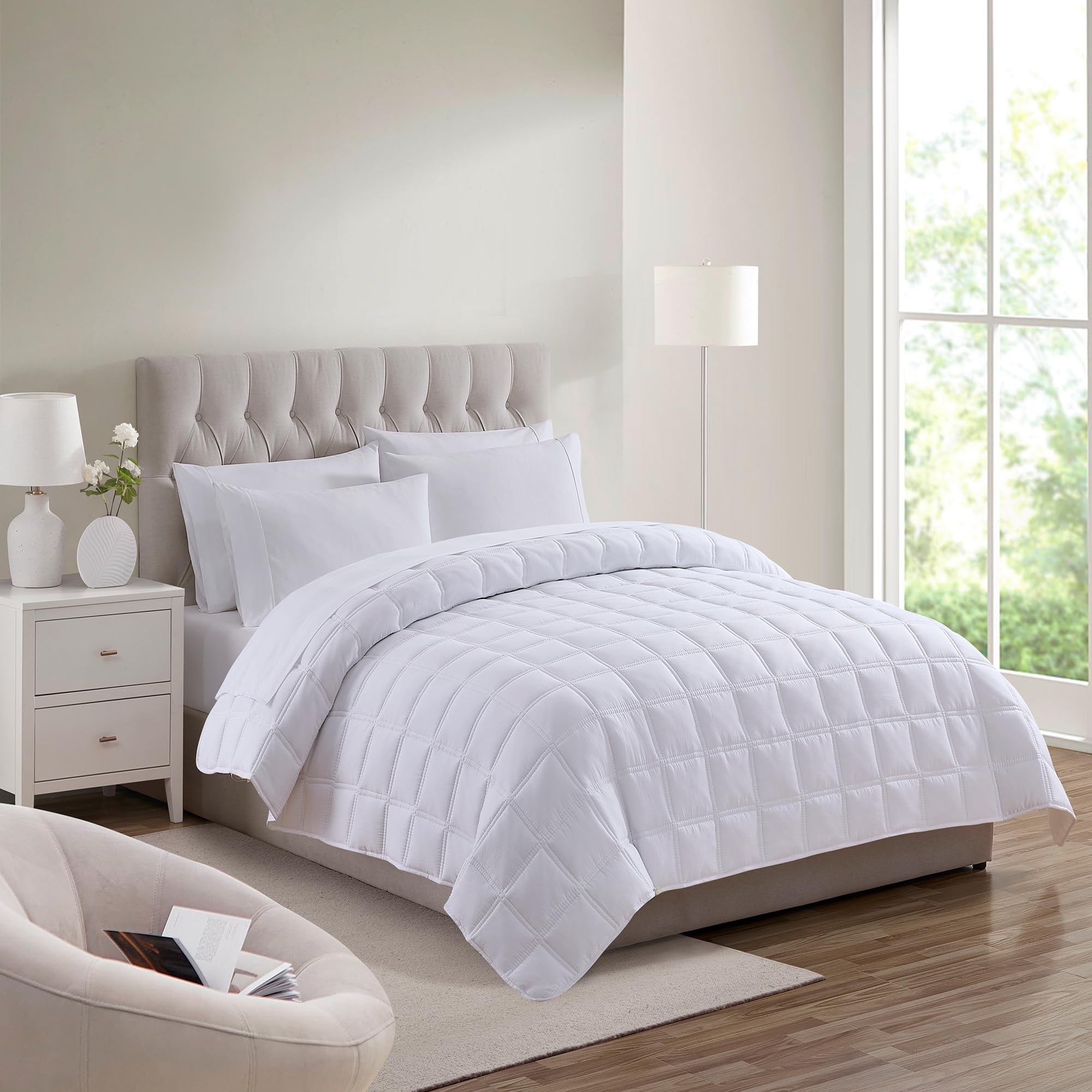Foto 2 pulgar | Comforter Sweet Home Collection, Tamaño King, Color Blanco - Venta Internacional.