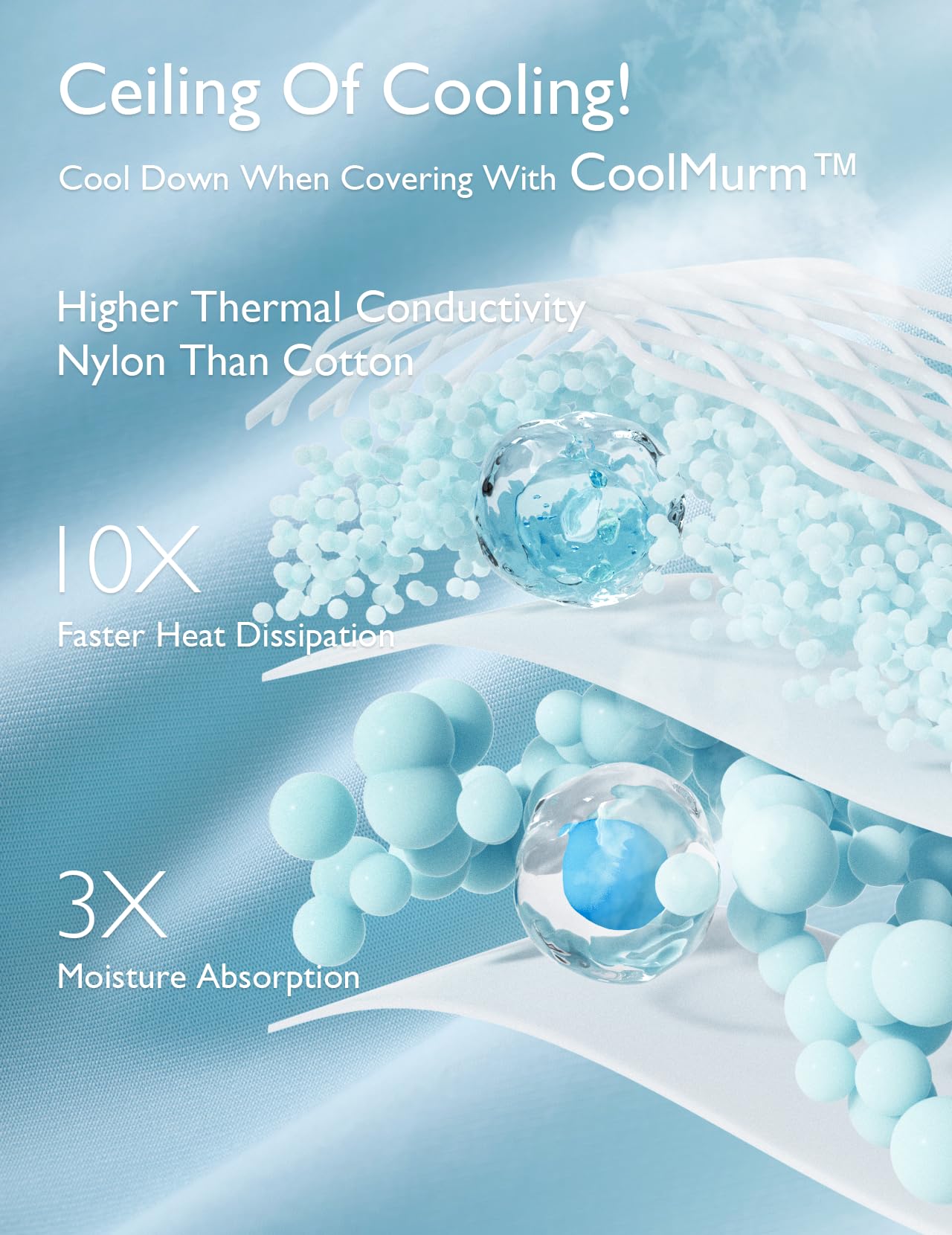 Foto 4 | Edredón Refrescante Momcozy Life Coolmurm Full/queen 90x90 Gris - Venta Internacional.