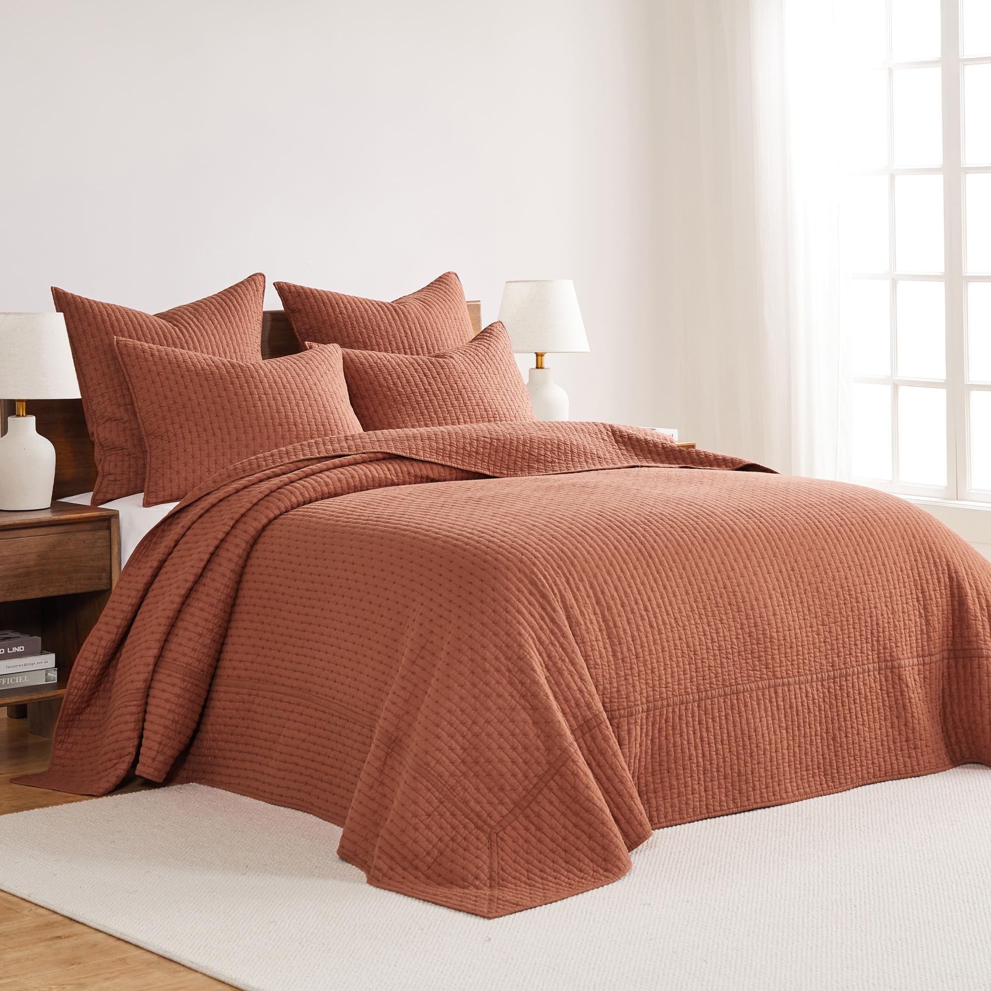 Foto 3 pulgar | Juego De Colchas Levtex Home En Punto De Cruz Adobe Twin Con Funda - Venta Internacional.