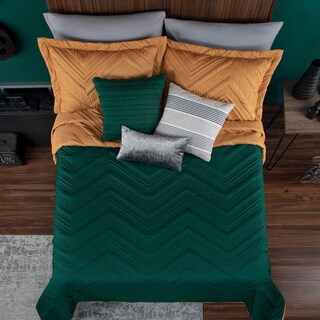Foto 3 | Edredón Ligero Pinsonic 3d Esquimal Individual Con Fundas De Almohada, Doble Vista, Aloe