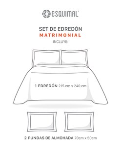 Foto 4 | Edredón Ligero Pinsonic 3d Esquimal Matrimonial Con Fundas De Almohada, Doble Vista, Falcon