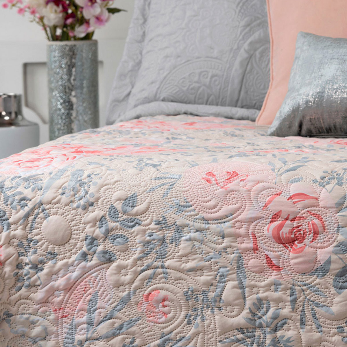 Foto 5 | Edredón Ligero Pinsonic 3d Esquimal Matrimonial Con Fundas De Almohada, Doble Vista, Gretel