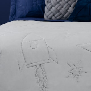 Foto 6 | Edredón Ligero Esquimal Matrimonial Con Funda De Almohada, Doble Vista, Asteroide