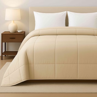 Foto 1 | Edredón Acolchado Queen Size Capitonado Color Beige