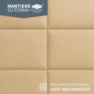 Foto 5 | Edredón Acolchado Queen Size Capitonado Color Beige