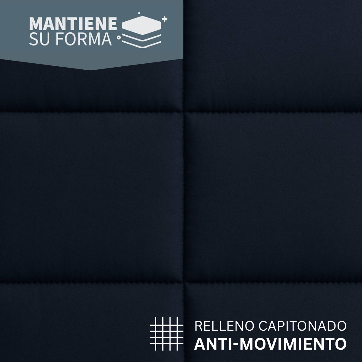 Foto 5 | Edredón Acolchado King Size Capitonado Color Marino