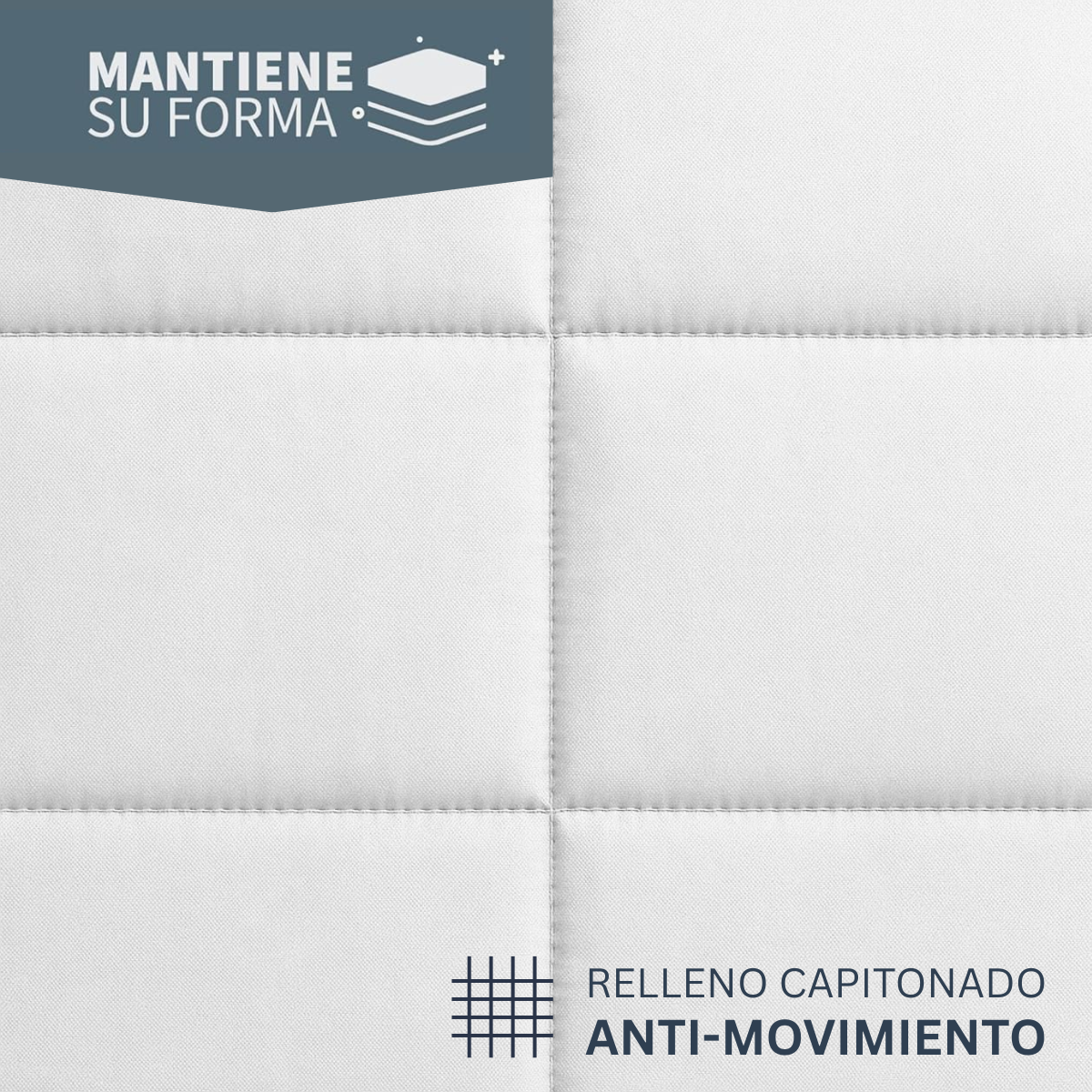 Foto 5 | Edredón Acolchado Matrimonial Capitonado Color Blanco