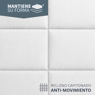 Foto 5 | Edredón Acolchado King Size Capitonado Color Blanco