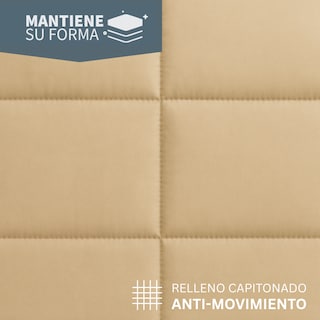 Foto 5 | Edredón Acolchado Matrimonial Capitonado Color Beige