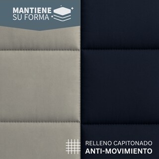 Foto 5 | Edredón Acolchado Matrimonial Capitonado Color Marino Gris