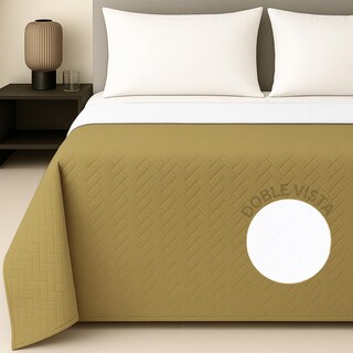 Foto 1 | Edredón Ligero Tesso Home Pinsonic Matrimonial Color Beige Doble Vista
