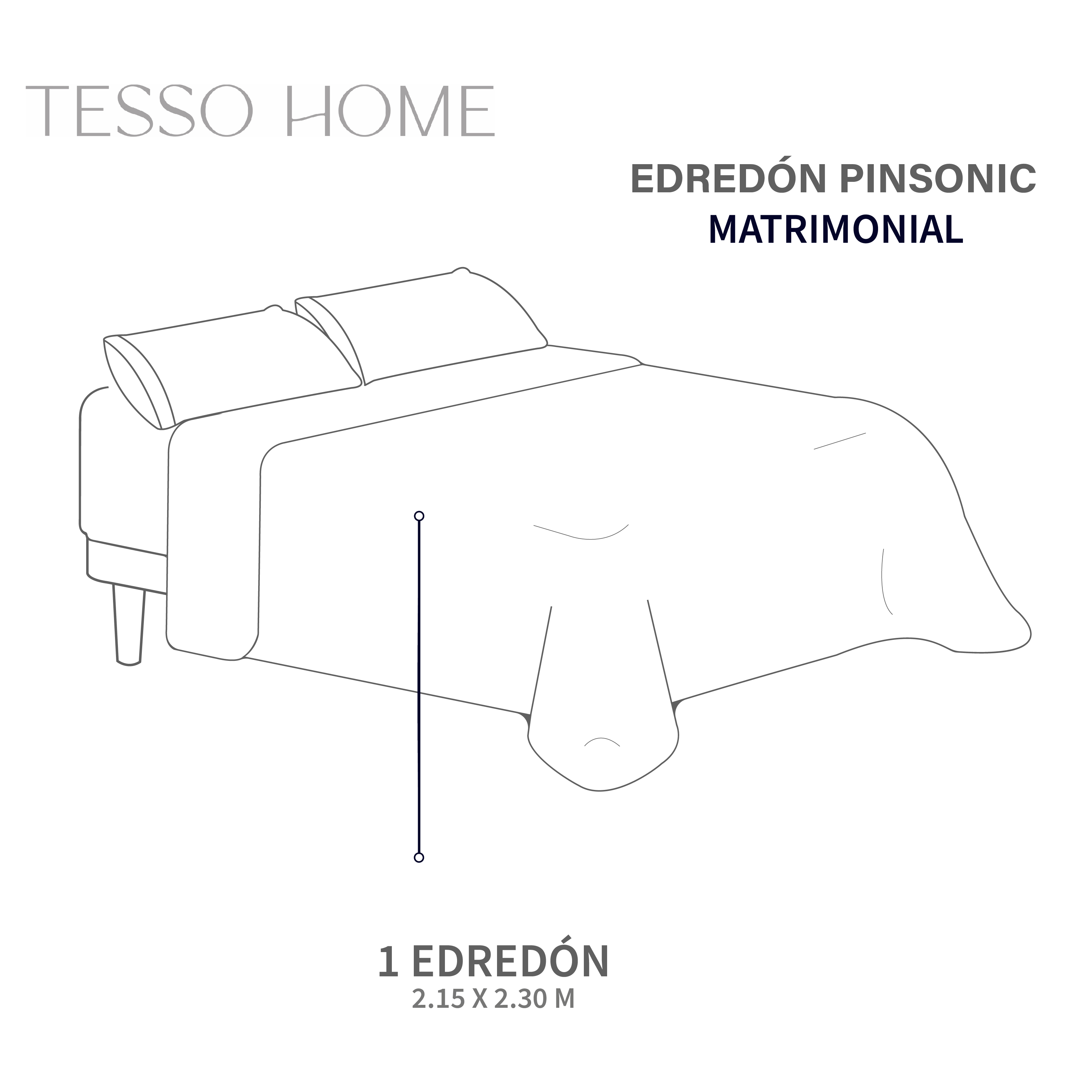 Foto 6 | Edredón Ligero Tesso Home Pinsonic Matrimonial Color Rosa Pastel Doble Vista