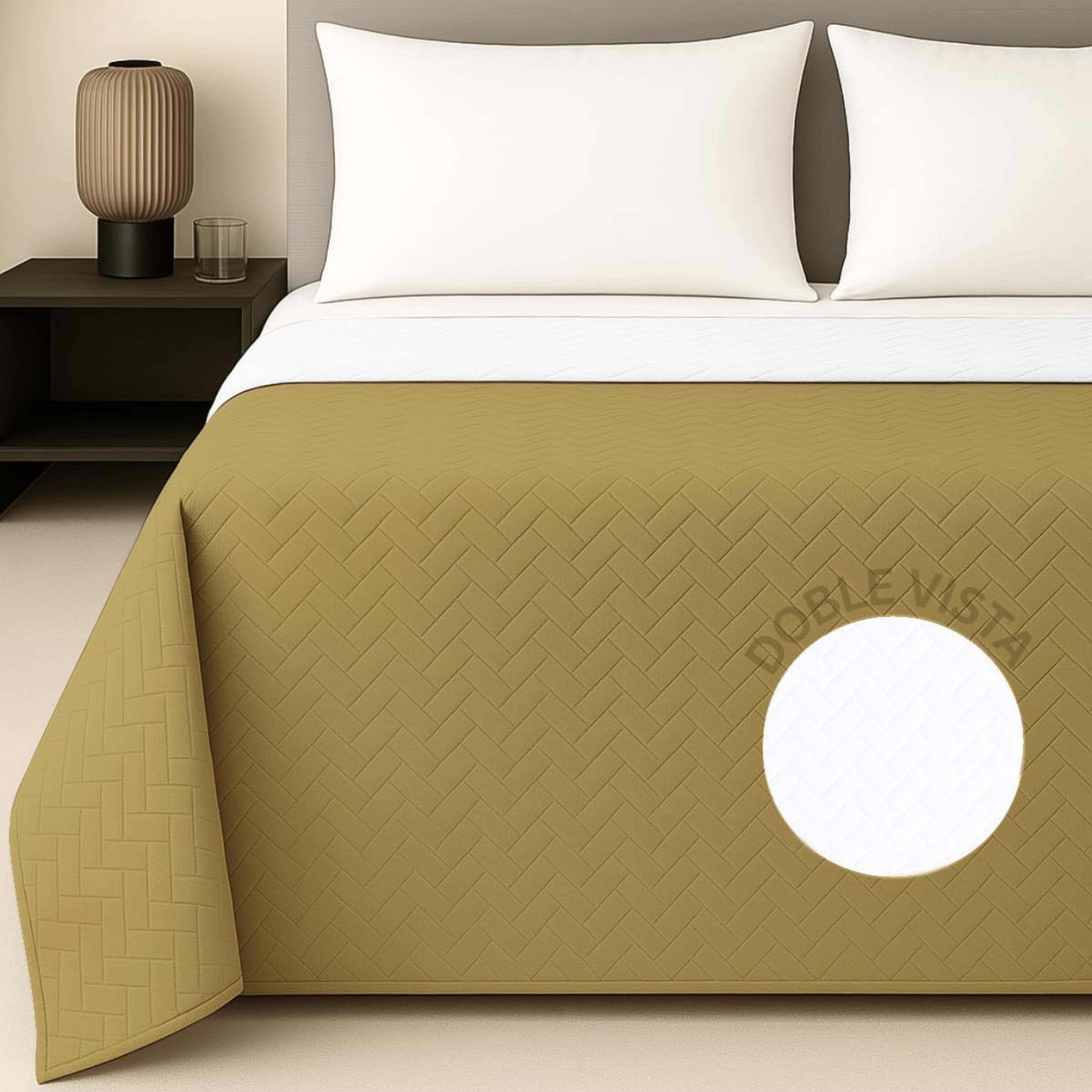 Foto 1 | Edredón Ligero Tesso Home Pinsonic Individual Color Beige Doble Vista