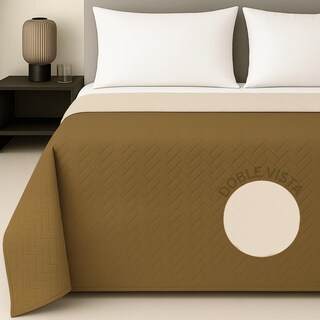 Foto 1 | Edredón Ligero Tesso Home Pinsonic Matrimonial Color Arena Doble Vista