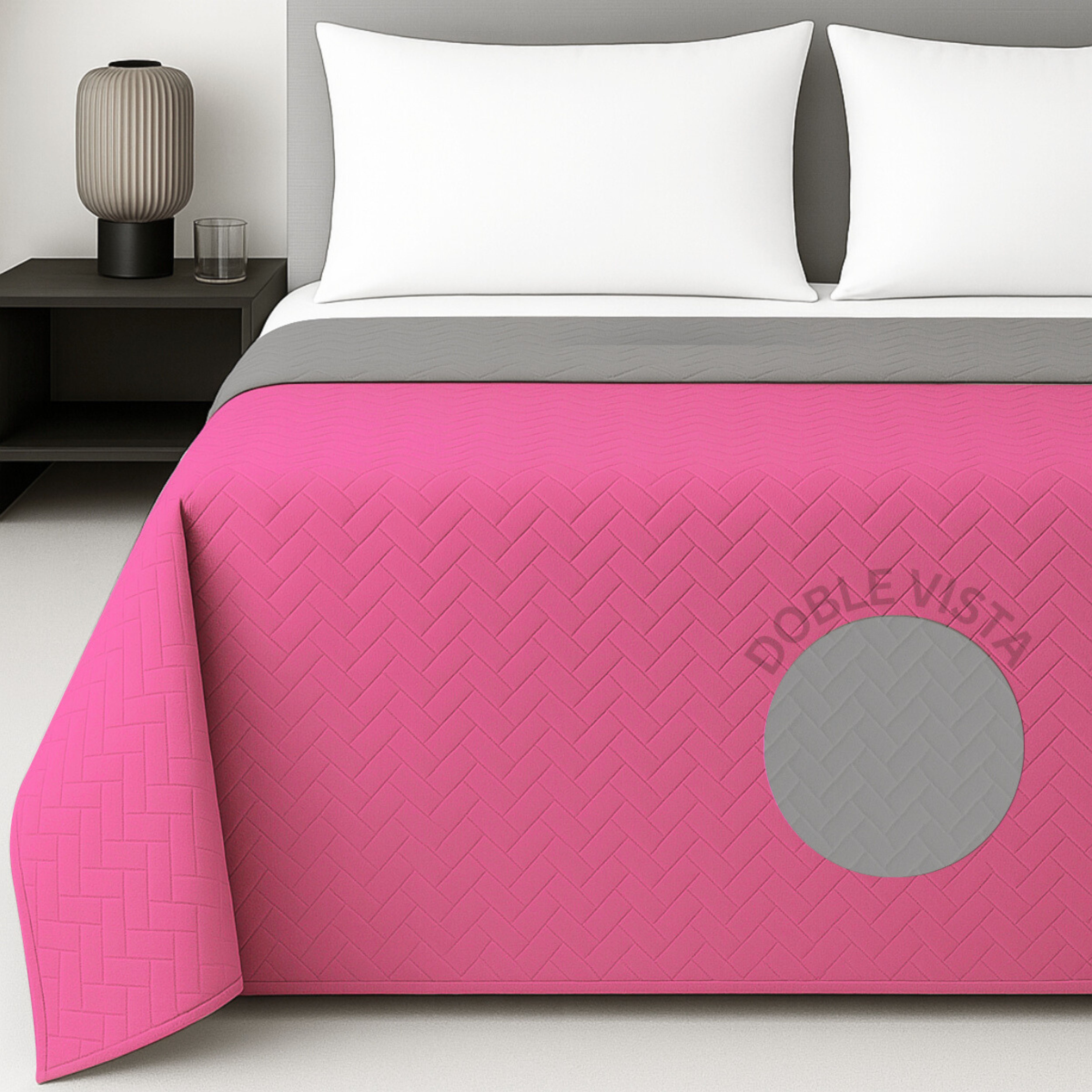 Foto 1 | Edredón Ligero Tesso Home Pinsonic Individual Color Rosa Pastel Doble Vista