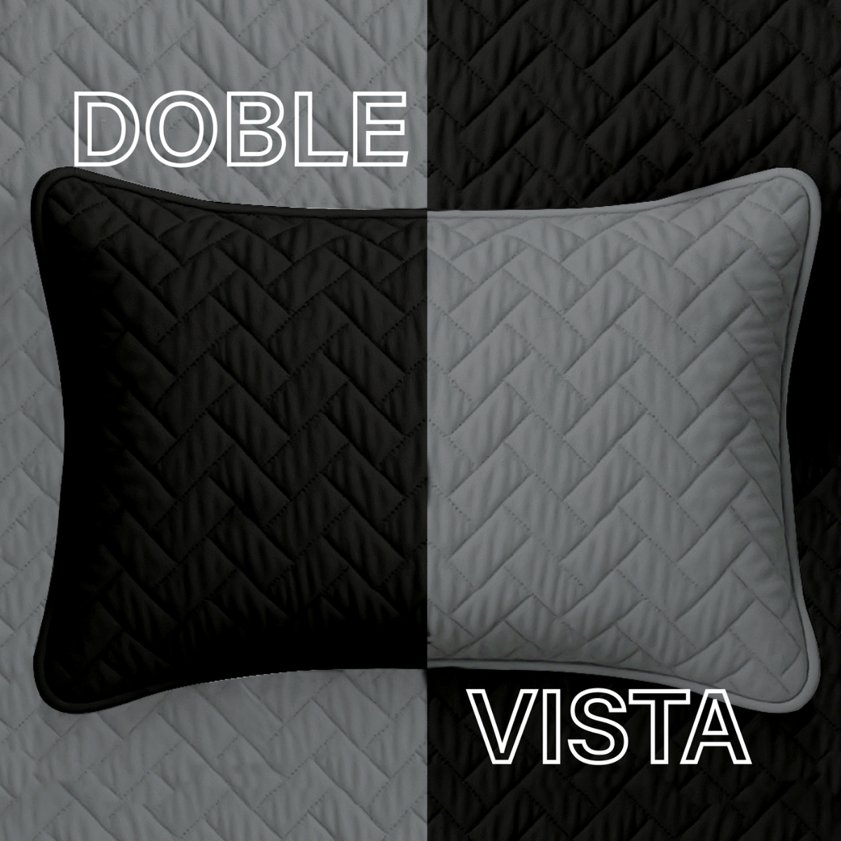 Foto 6 pulgar | Edredón Ligero Con Fundas Tesso Home Pinsonic Individual Color Negro Doble Vista
