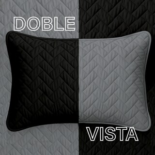 Foto 5 | Edredón Ligero Con Fundas Tesso Home Pinsonic Matrimonial Color Negro Doble Vista
