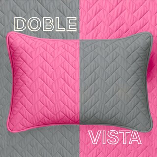 Foto 5 | Edredón Ligero Con Fundas Tesso Home Pinsonic Individual Color Rosa Pastel Doble Vista