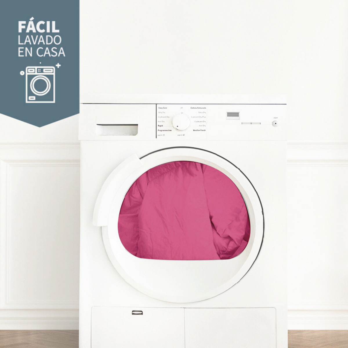 Foto 6 | Edredón Ligero Con Fundas Tesso Home Pinsonic Individual Color Rosa Pastel Doble Vista